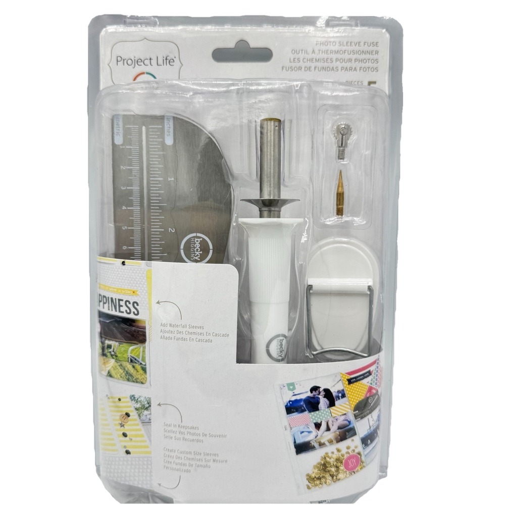 Project Life Photo Sleeve Fuse Tool w/Ruler Accessories Scrapbooking New